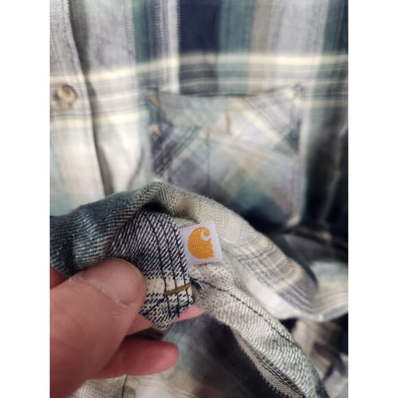 Carhartt hooded flannel women's XL - Picture 4 of 4